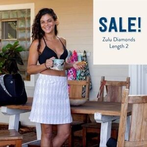 RipSkirt Hawaii Length 2 Wrap Skirt Swim Zulu Diamonds Aztec Tropical tribal